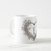 Mug Clé de ma boue cardiaque (Devant gauche)