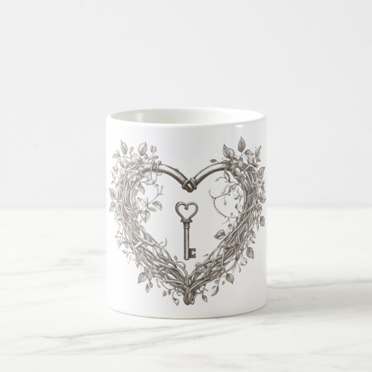 Mug Clé de ma boue cardiaque (Centre)
