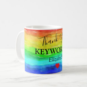 Mug Clé de Merci personnalisée