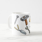 Mug Clé et marteau de perçage outils à main (Devant gauche)