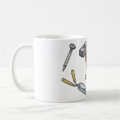 Mug Clé et marteau de perçage outils à main (Gauche)