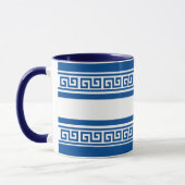 Mug Clé grecque bleue (Gauche)