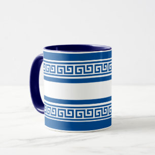 Mug Clé grecque bleue