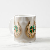 Mug Clé Lucky avec Gold Horseshoe (Devant gauche)