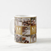 Mug Clé Vintage Gold Multi Photo Collage Keepsaké (Devant gauche)