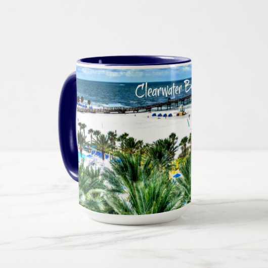 Mug Clearwater Beach, Destination Vacances (Devant gauche)