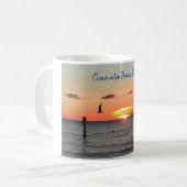 Mug Clearwater Beach, Floride, couché de soleil muet (Devant gauche)