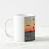 Mug Clearwater Beach, Floride, couché de soleil muet (Gauche)
