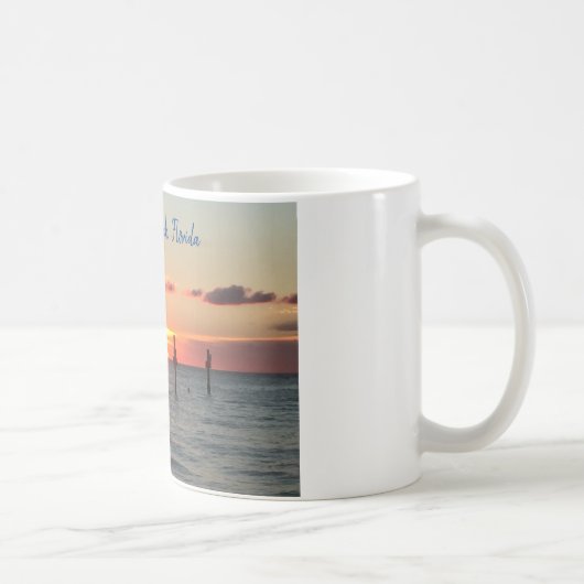 Mug Clearwater Beach, Floride, couché de soleil muet (Droite)