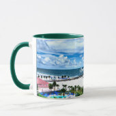 Mug Clearwater Beach, Floride, destination de vacances (Gauche)