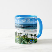 Mug Clearwater Beach, Floride, destination vacances (Devant droit)