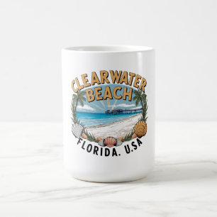 Mug Clearwater Beach Retro Vignette