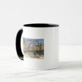 Mug Clearwater, Floride - Grandes Lettres Scènes 2 (Devant gauche)