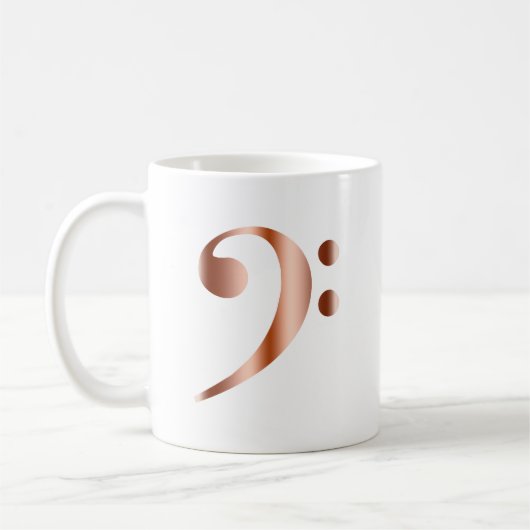 Mug Clef basse de cuivre (Gauche)