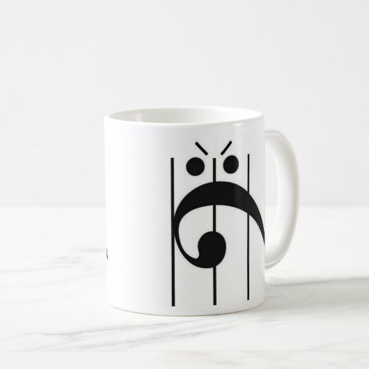 Mug Clef basse fâchée (Devant droit)