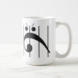 Mug Clef basse fâchée emprisonnée