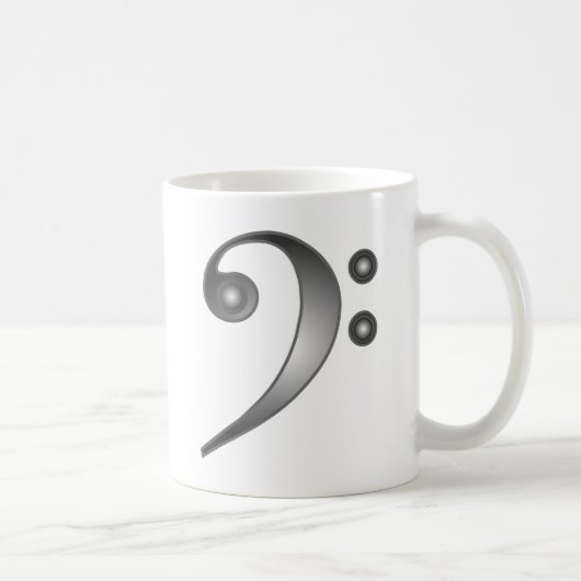 Mug Clef basse métallique (Droite)