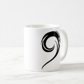 Mug clef basse tribale (Devant droit)