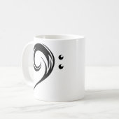 Mug clef basse tribale (Devant gauche)