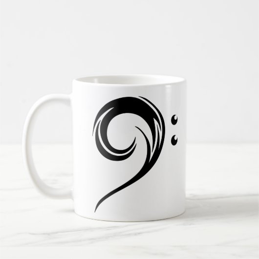 Mug clef basse tribale (Gauche)
