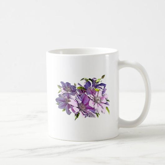 Mug Clematis rose (Droite)