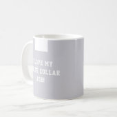 Mug Clergé diacre catholique Collier blanc Religieux (Devant gauche)