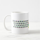 Mug Clés de clavier de spectre de Sinclair ZX (Gauche)