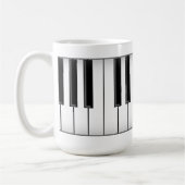 Mug Clés de clavier/piano : (Gauche)