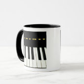 Mug Clés de piano (Devant gauche)