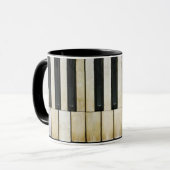 Mug Clés de piano (Devant gauche)