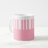 Mug Clés de piano élégantes personnalisées (Devant gauche)