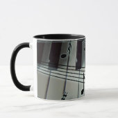 Mug Clés de piano et notes de musique (Gauche)