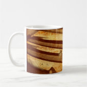 Mug Clés grunges de piano de feuille de musique (Gauche)