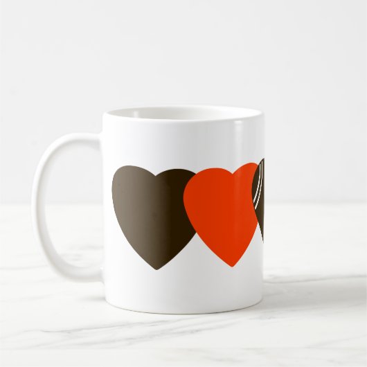 Mug Cleveland Browns Football Coeur Design (Gauche)