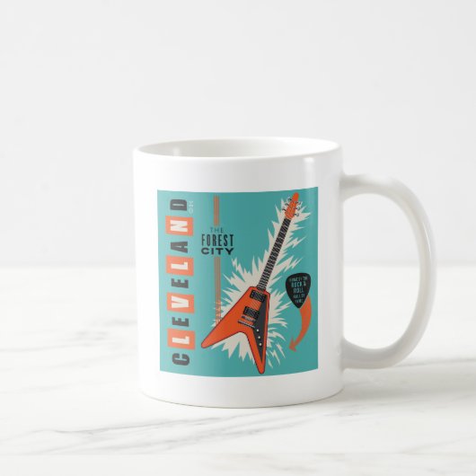 Mug Cleveland Ohio | Guitare électrique (Droite)