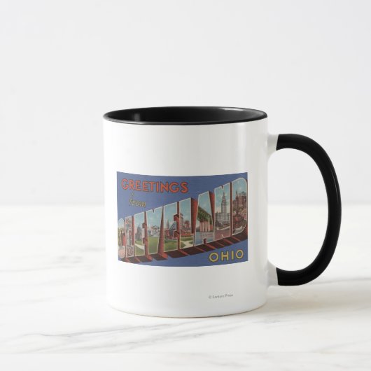 Mug Cleveland, Ohio - Scènes de grandes lettres 3 (Droite)