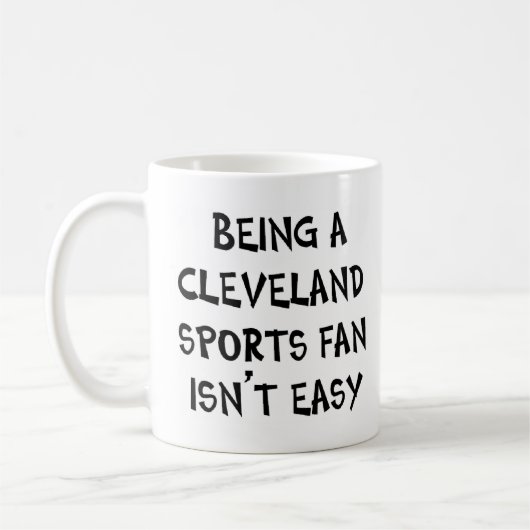 Mug cleveland sports fan, being (Gauche)