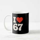 Mug Clic 67 Meme - J'adore Six Sept  (Gauche)