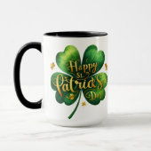 Mug Clic Four Leaf Clover Joyeux St Patrick's Day (Gauche)