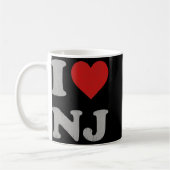 Mug Clic I Love Nj Y2k Souvenir I Heart New Jersey (Gauche)