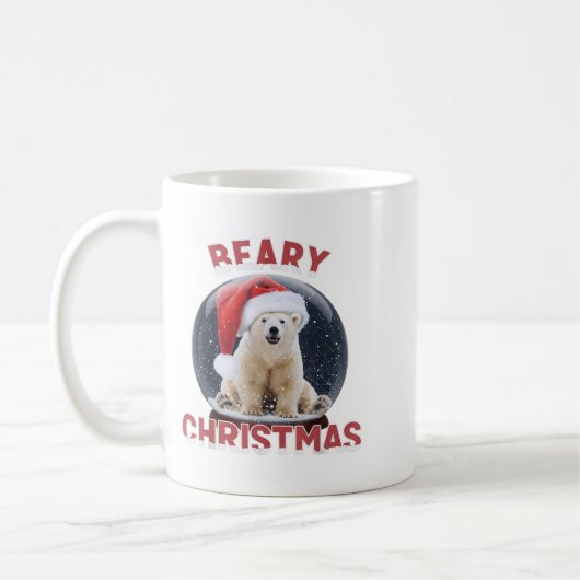 Mug Clic Snow Globe Noel Lar Bear (Gauche)
