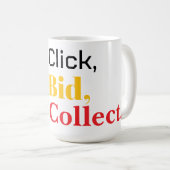 Mug Click, Bid, Collect. Book (Devant droit)