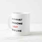 Mug client, génial (Devant gauche)
