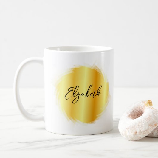 Mug Client Votre Typographie Nom Modèle tendance (Avec donut)