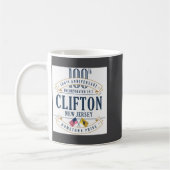 Mug Clifton New Jersey 100th Anniv White  (Gauche)