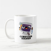 Mug Clin de technologie amusant de pirate informatique (Gauche)