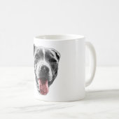 Mug Clin d'évier et langue rouge — Fermer le portrait (Devant droit)