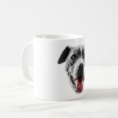 Mug Clin d'évier et langue rouge — Fermer le portrait (Devant gauche)