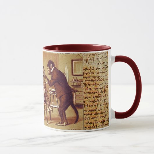 MUG CLINIQUE DENTAIRE, LUNETTE DENTISTE ET CHAT (Droite)