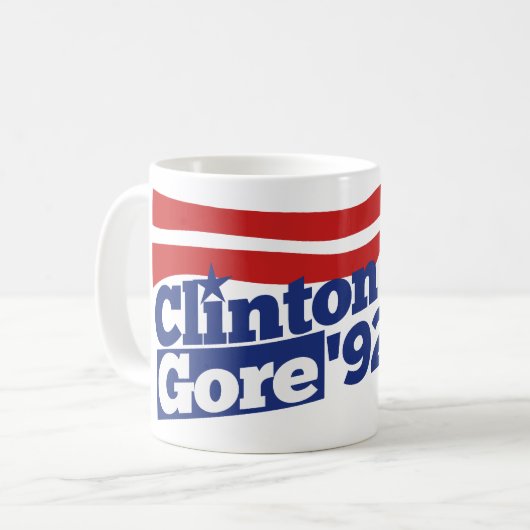 Mug Clinton Gore 92 rétro 90s Bill Clinton al gore (Devant gauche)